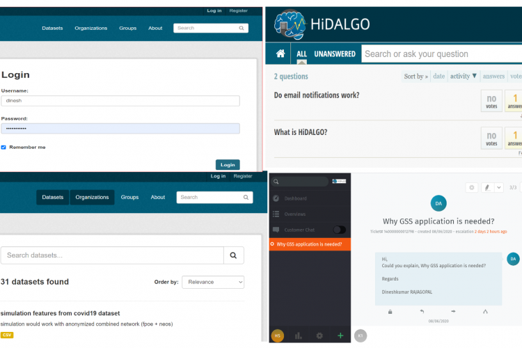 Screenshots of the Hidalgo askbot faq site