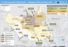 South Sudan Refugee Movement Map